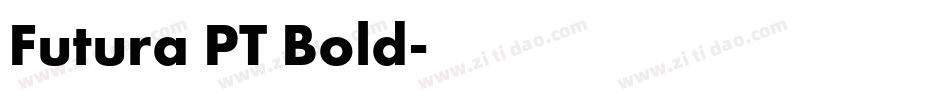 Futura PT Bold字体转换